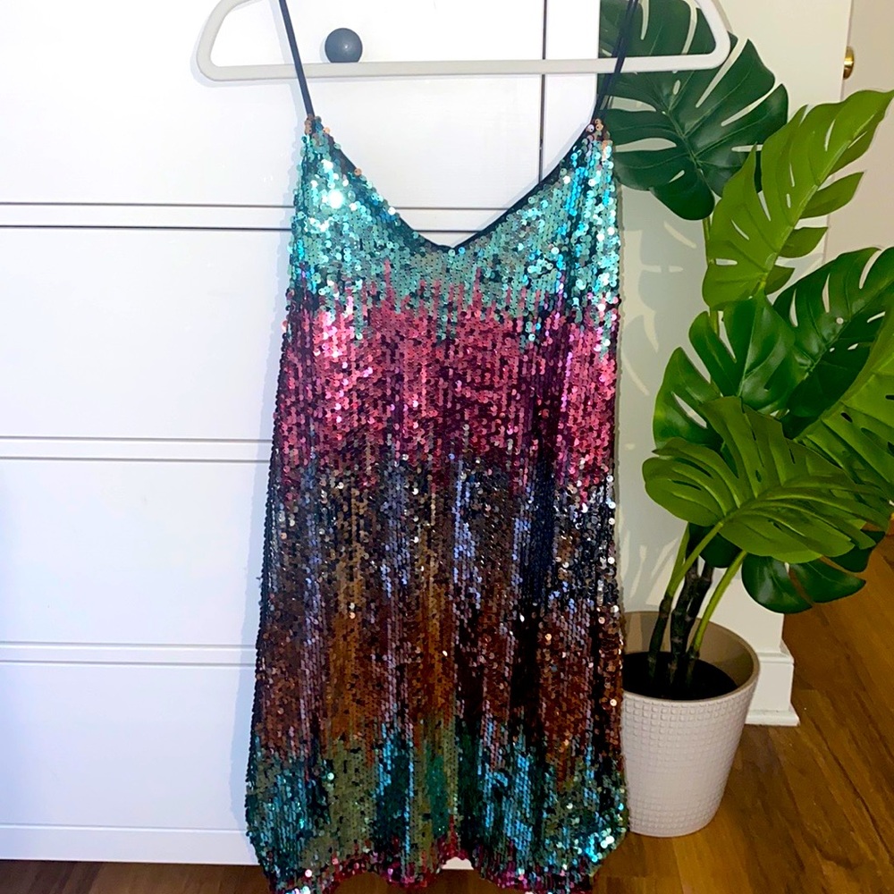 Express Sequin Dress (Size Medium)